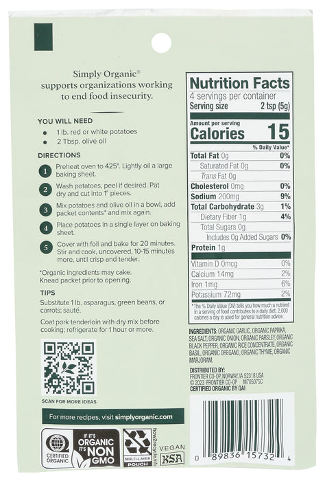 Garlic & Herb, Org, 0.71 oz