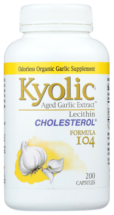 Garlic Extract, Aged, #104, Cholesterol, 200cap