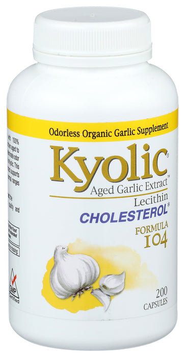 Garlic Extract, Aged, #104, Cholesterol, 200cap