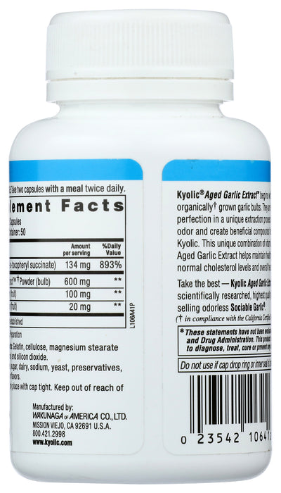 Garlic Extract, Aged, #106, Circulation, 100cap