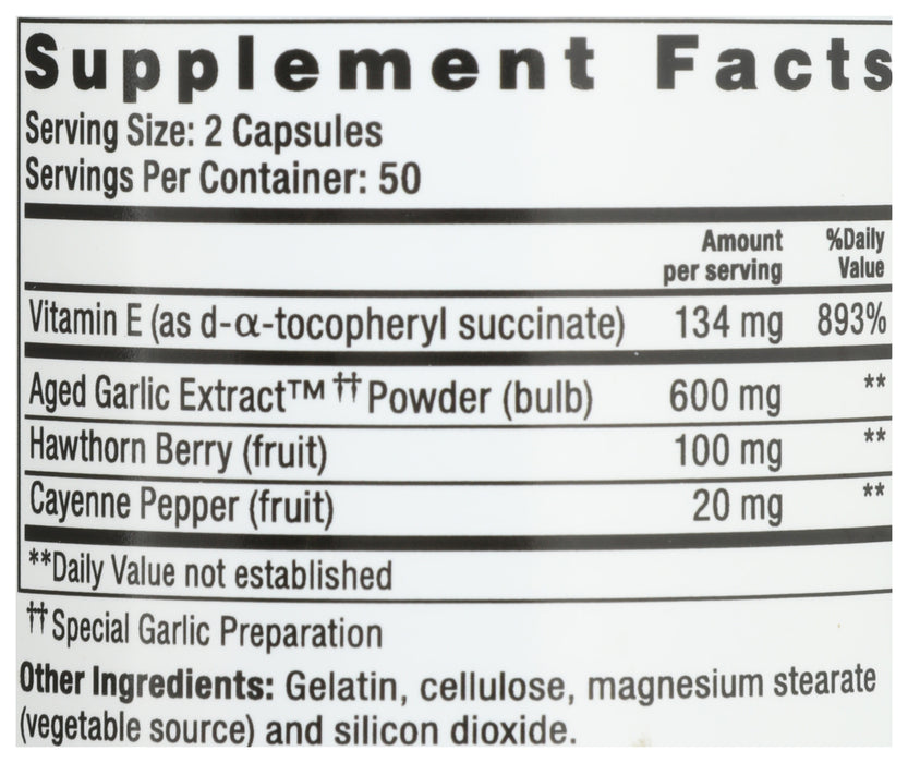 Garlic Extract, Aged, #106, Circulation, 100cap