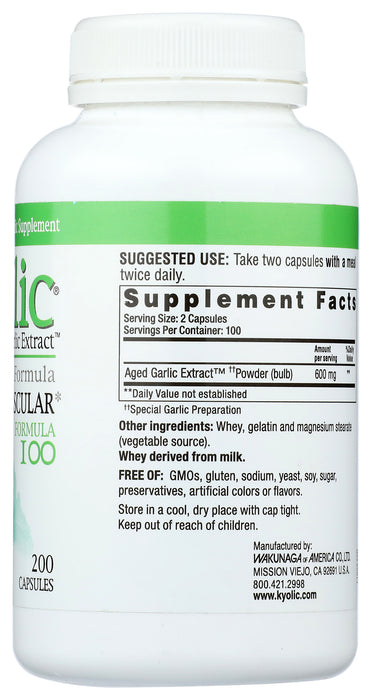 Garlic Extract, Aged, Orig, #100, 200cap