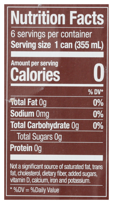 Ginger Root Beer, Zero Cal, 6/12 floz