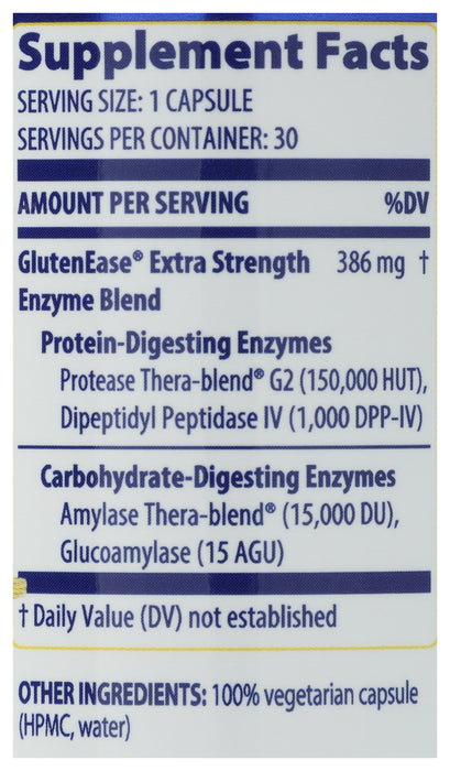 GlutenEase Extra Strength, 30 vcap