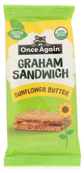 Graham Cracker Sandwiches, Sunflower Seed Butter, 1.59 oz