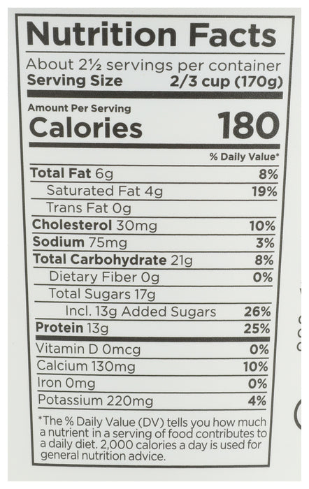 Greek Yogurt, Grassfed WM, Vanilla, Org, 16 oz