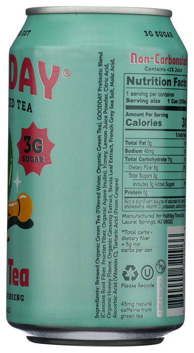 Green Tea with Honey & Ginseng, Prebiotic Tea, 12 floz