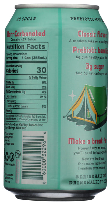 Green Tea with Honey & Ginseng, Prebiotic Tea, 12 floz