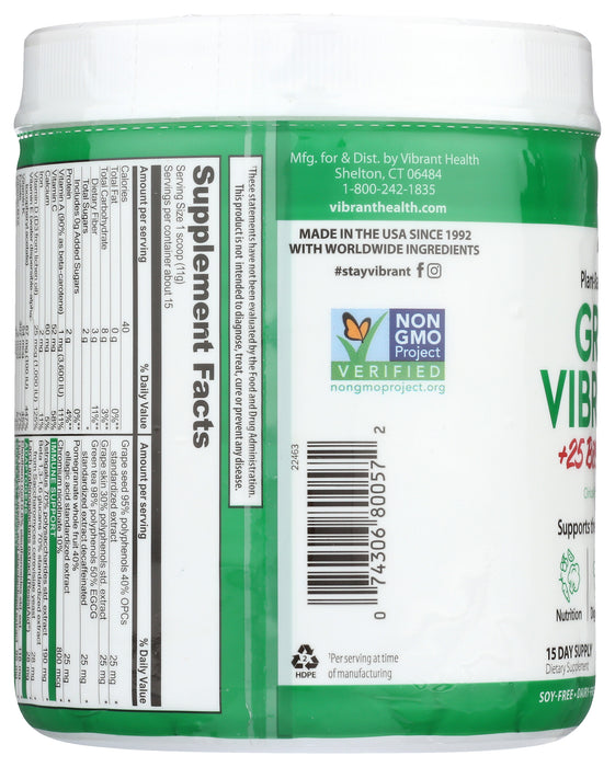Green Vibrance Powder, 15 serv