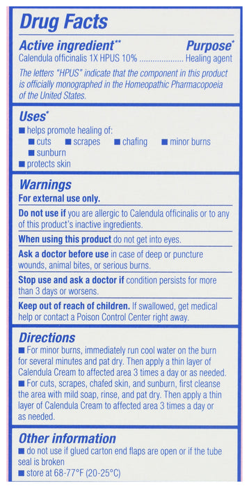 Calendula Cream First Aid, 2.5 oz