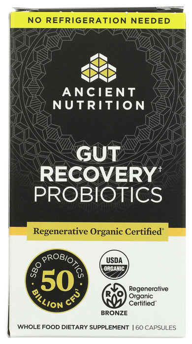 Gut Recovery Probiotics 50B SS, ROC Org, 60 cap