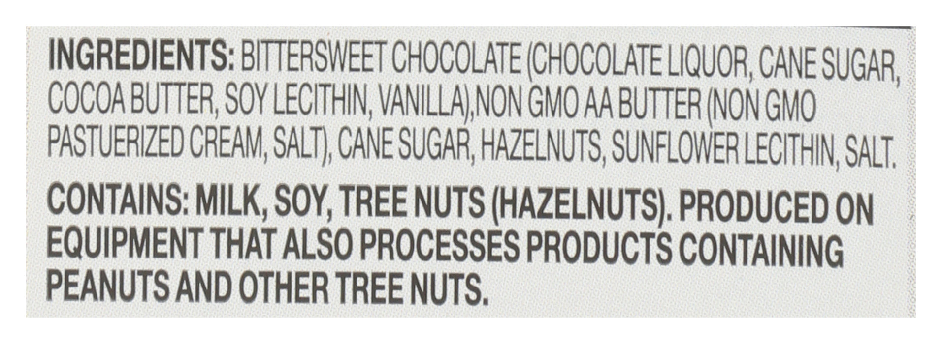 Hazelnut Toffee Dark Chocolate Bar 72%, 3 oz