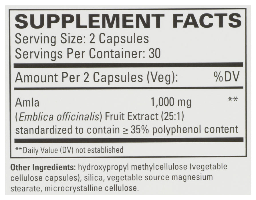 Healthy Cholesterol with Amla 1000 mg, 60 cap