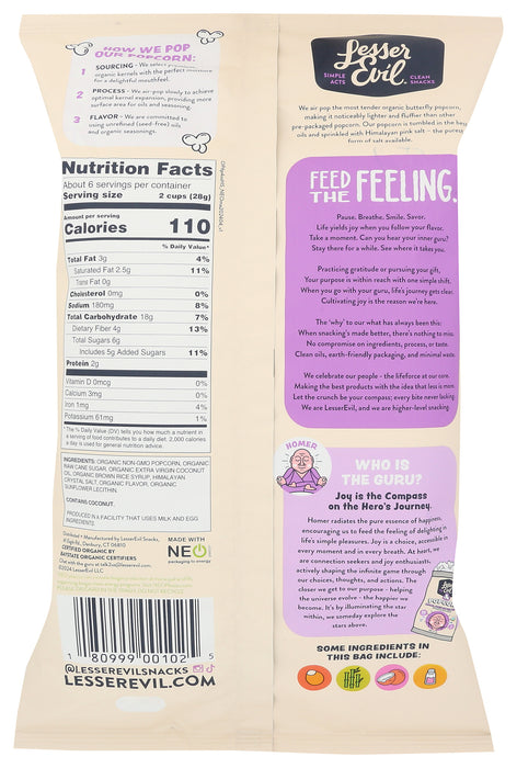 Himalayan Sweetness Popcorn, Org GF, 6.4 oz