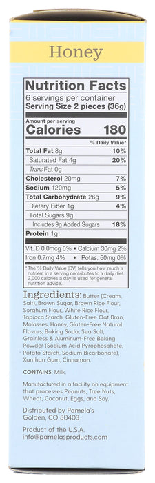 Honey Grahams Style Crackers, GF, 7.5 oz