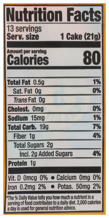 Honey Nut Rice Cake, GF Org, 9.6 oz