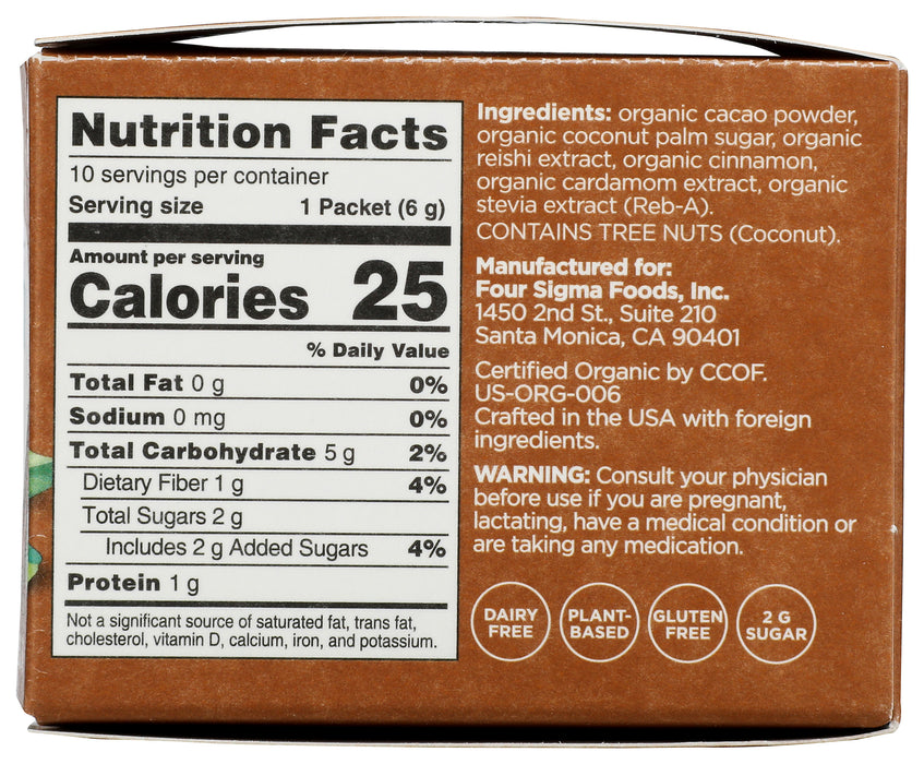 Hot Cacao Mix with Reishi, 10 pk