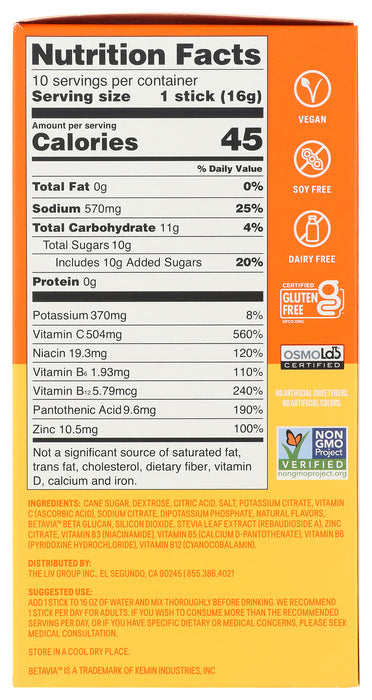 Hydration Multiplier+ Immune, Tangerine, 10 ct box