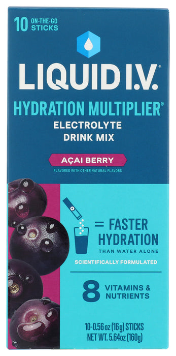 Hydration Multiplier, Acai Berry, 10 ct box