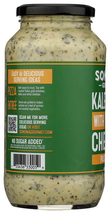 Kale Pesto White Cheddar Sauce, 25 oz
