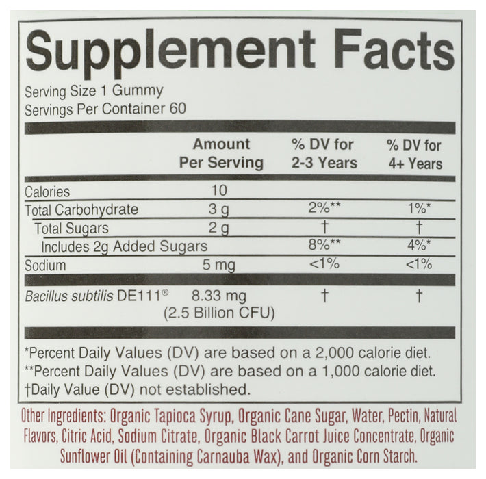 Kid's Probiotic Gummies, Strawberry, 60 gummies