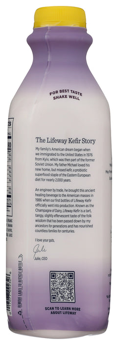 Keifer Whole Milk, Strawberry Banana, Org, 32 floz