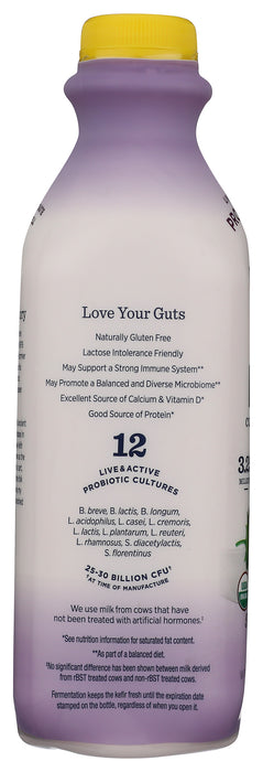 Keifer Whole Milk, Strawberry Banana, Org, 32 floz