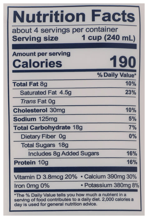 Keifer Whole Milk, Strawberry Banana, Org, 32 floz