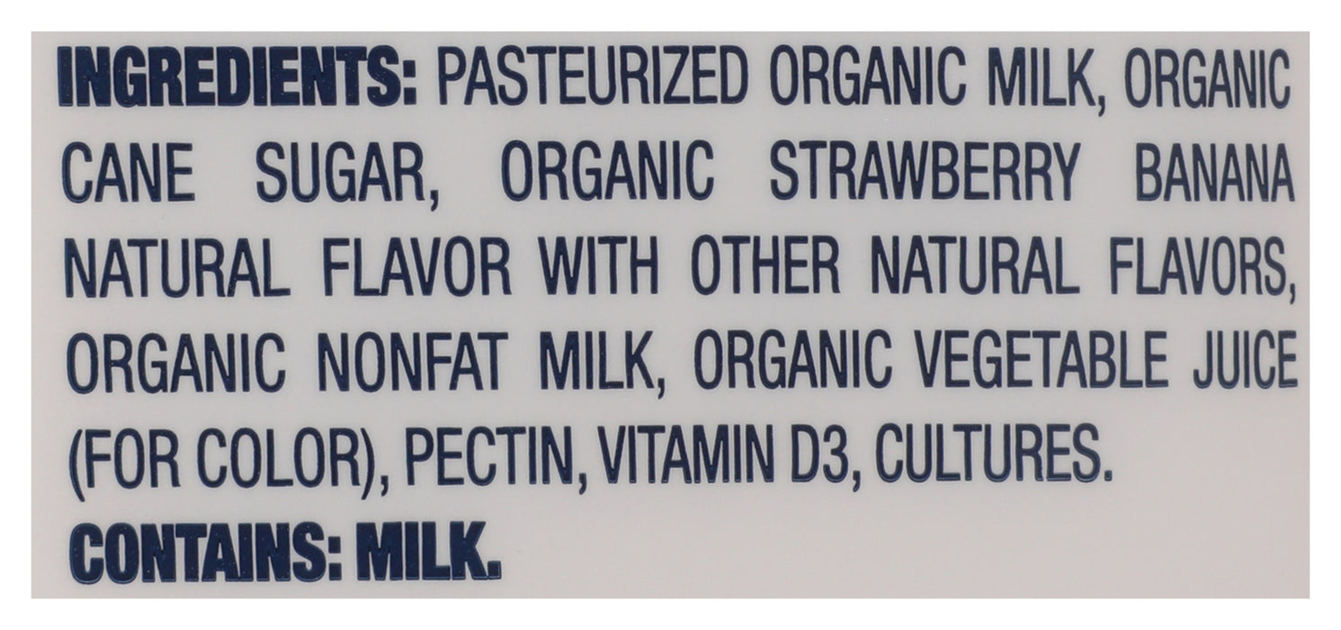 Keifer Whole Milk, Strawberry Banana, Org, 32 floz
