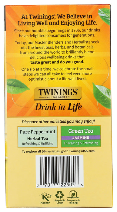 Lemon & Ginger Herbal Tea, 50 tbag