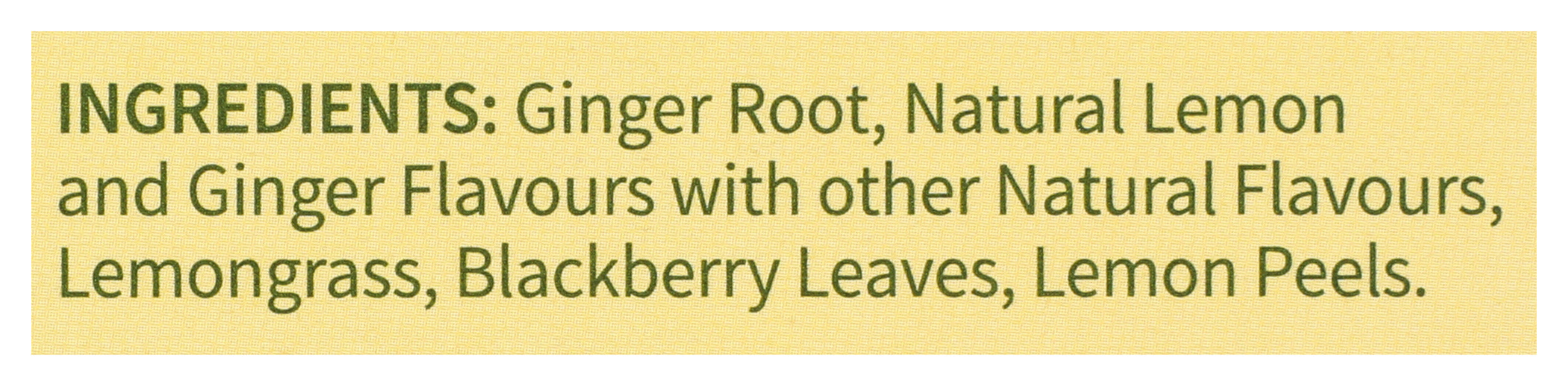 Lemon & Ginger Herbal Tea, 50 tbag