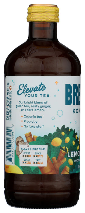 Lemon Ginger Kombucha, Org, 14 floz