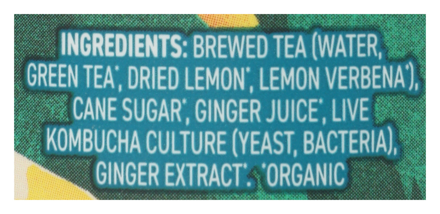 Lemon Ginger Kombucha, Org, 14 floz