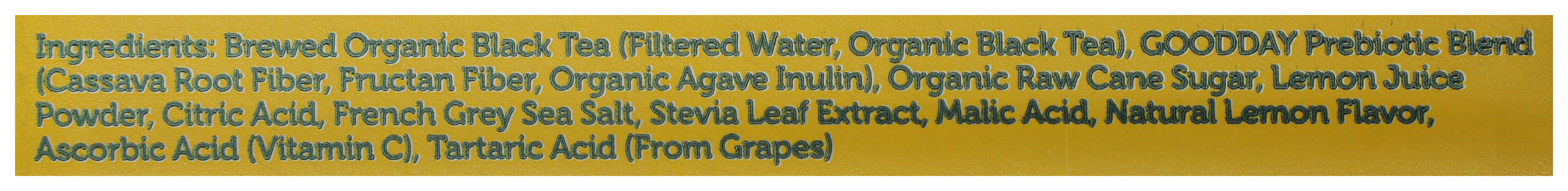 Lemon Iced Tea, Prebiotic Tea, 12 floz