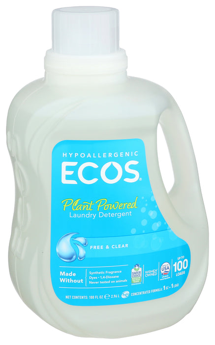 Liquid Laundry Detergent, Free & Clear, 100 fl oz
