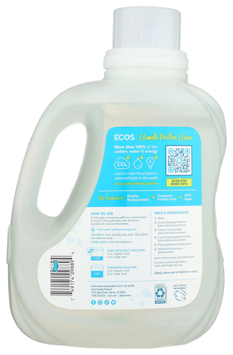 Liquid Laundry Detergent, Free & Clear, 100 fl oz