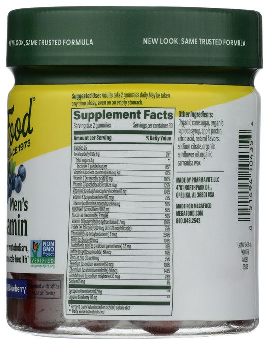 Men's Multi, Wild Blueberry, 60 Gummy