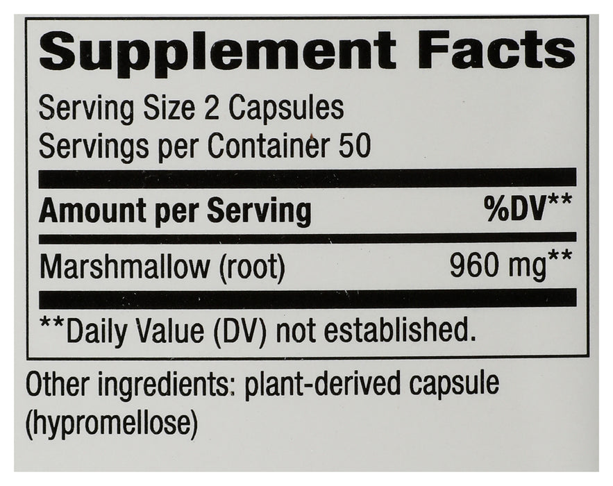 Marshmallow Root 480mg, 100 vcap