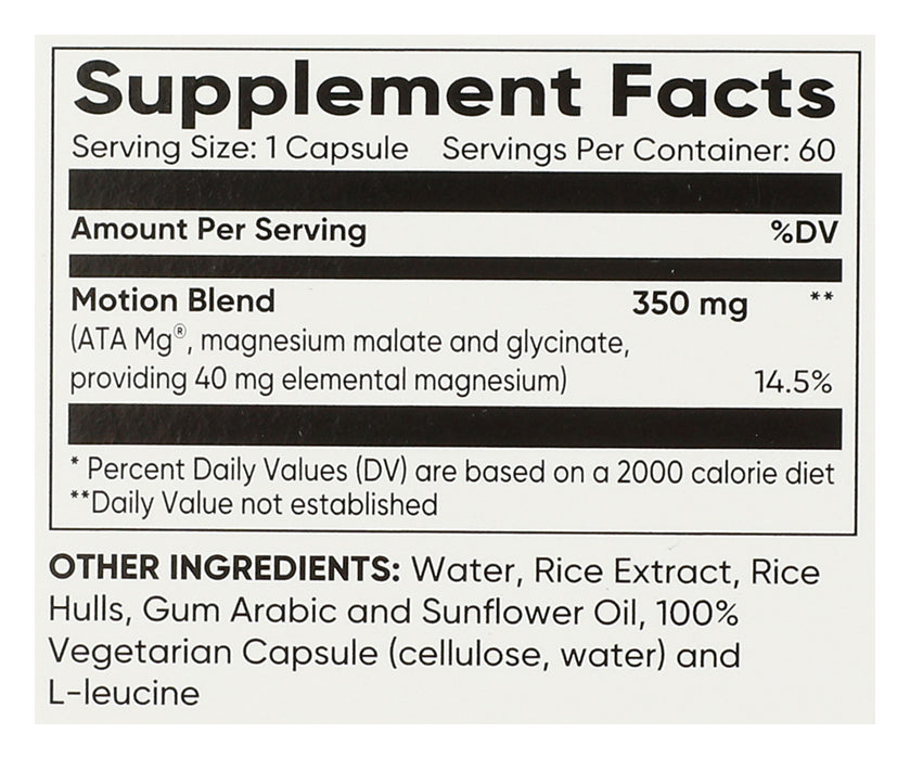 Magnesium Motion, 60 cap