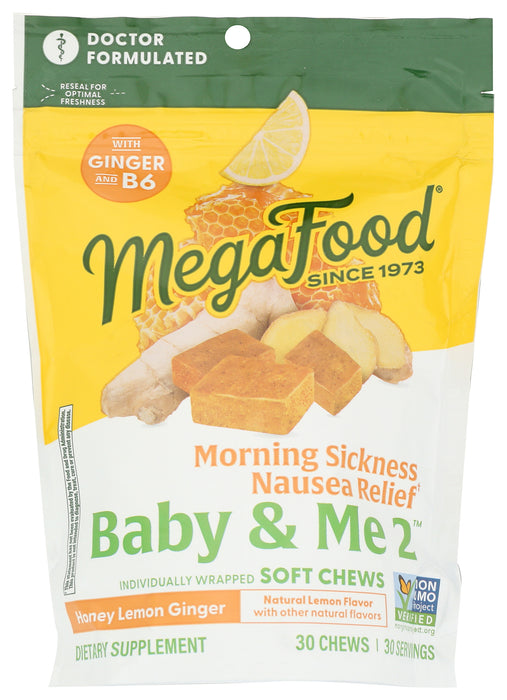 Morning Sickness, Honey Lemon Ginger, 30 chew