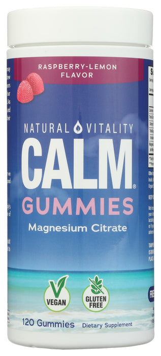 Natural Calm Gummies, Raspberry Lemon, 120 gummy