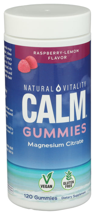 Natural Calm Gummies, Raspberry Lemon, 120 gummy