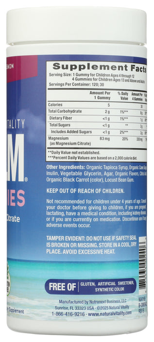 Natural Calm Gummies, Raspberry Lemon, 120 gummy