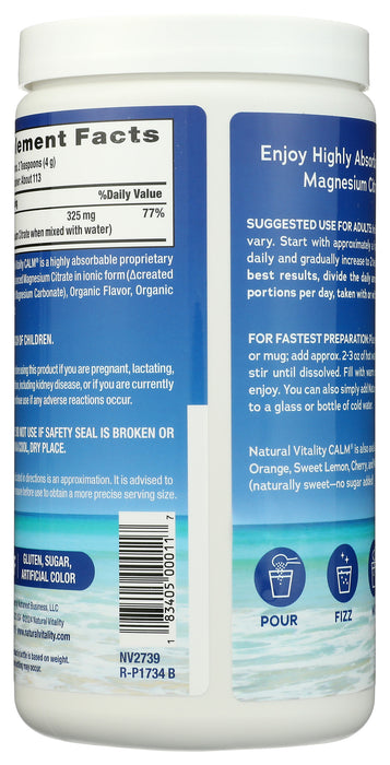 Natural Calm Rasp Lemon 16 oz