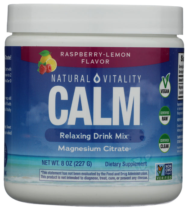 Natural Calm Rasp Lemon8 oz