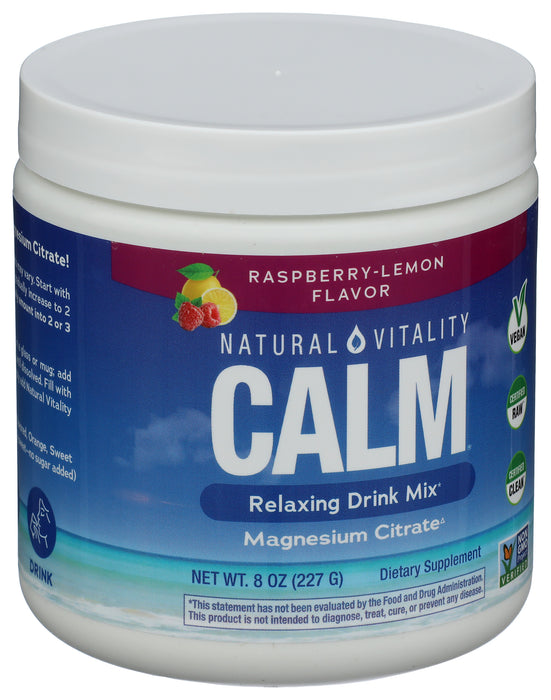 Natural Calm Rasp Lemon8 oz