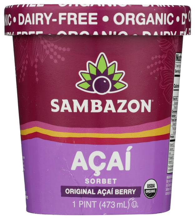 Original Acai Sorbet, Org, 1 pint