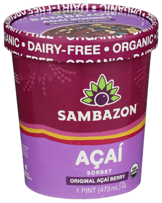 Original Acai Sorbet, Org, 1 pint