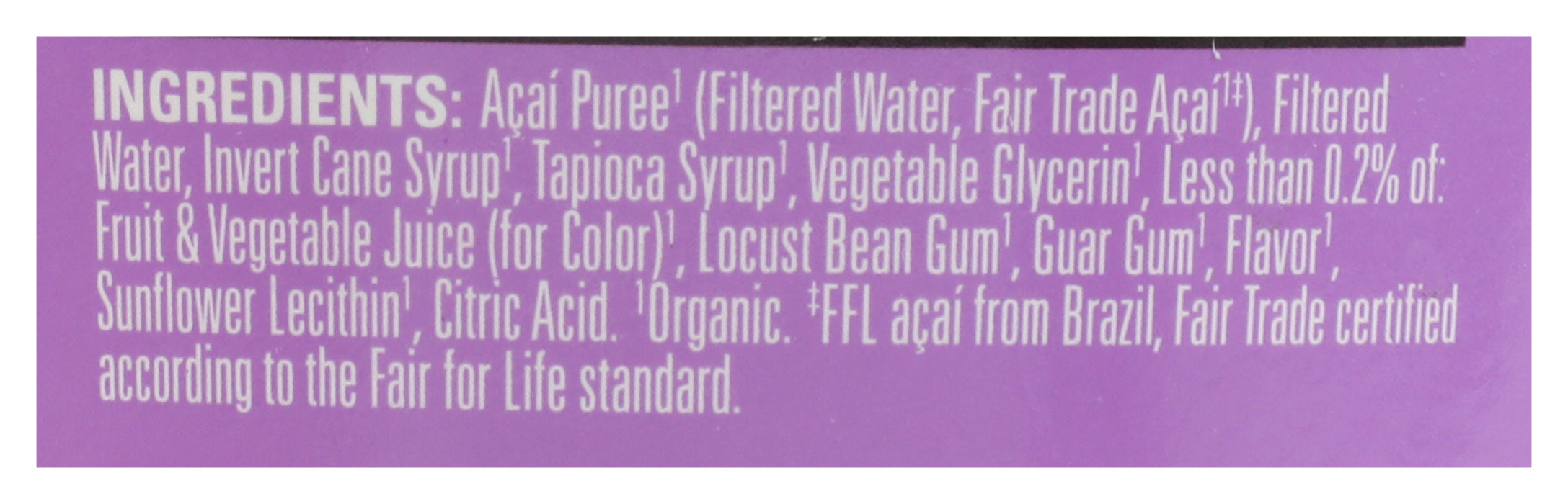 Original Acai Sorbet, Org, 1 pint