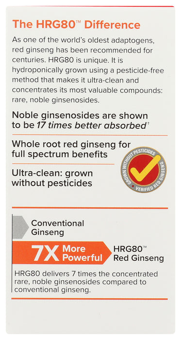 Red Ginseng HRG80 Energy, 30 cap